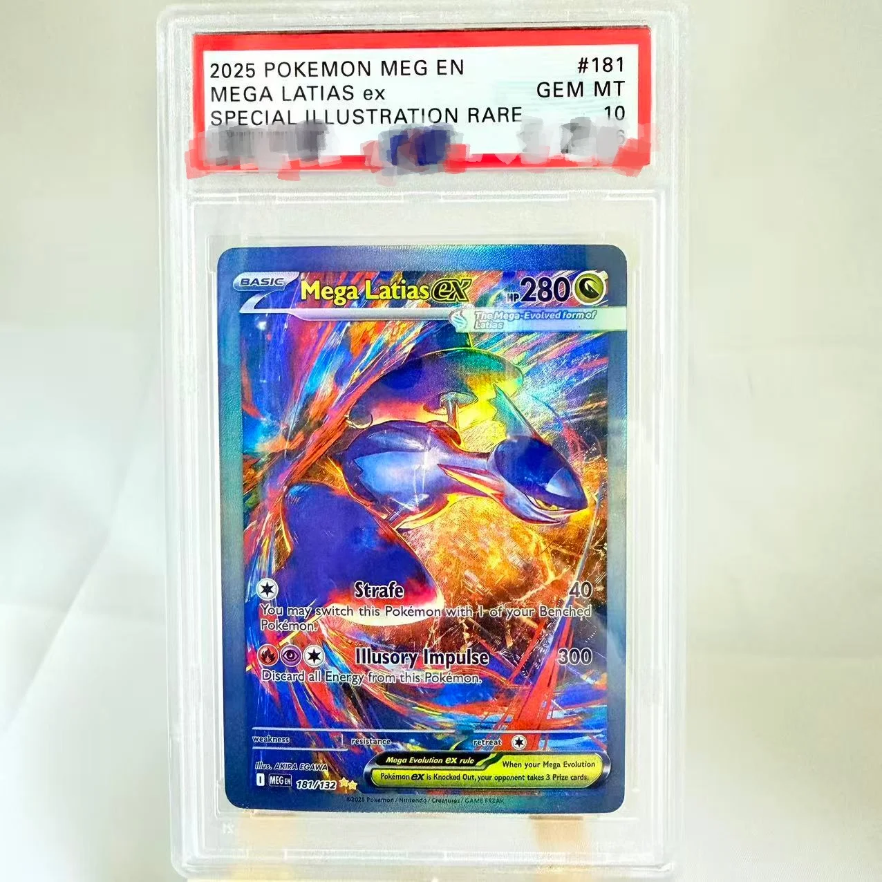 

Diy PTCG English Mega Latias EX Rating Card Charizard Gardevoir Lucario Copy Version Classic Anime Collection Card