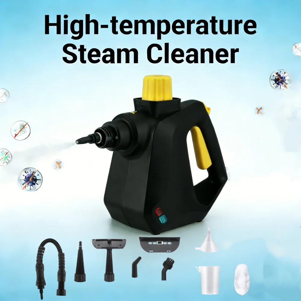 

Steam Cleaner with 9 Accessories for Home Car Furniture High Temp Steam Cleaning Machine for Kitchen Bathroom Stubborn Stains