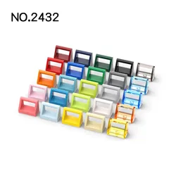 20pcs MOC Parts 2432 Tile Modified 1 x 2 with Handle Compatible Bricks DIY Assmble Building Blocks Particle Kid Puzzle Toy Gift