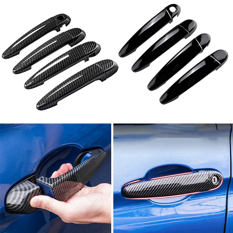 LHD Gloss Black Car Exterior Door Handle Covers Trims For BMW 1 3 Series E87 E90 E91 E92 E93 F30 X1 X2 X3 X4 X6 Auto Accessories