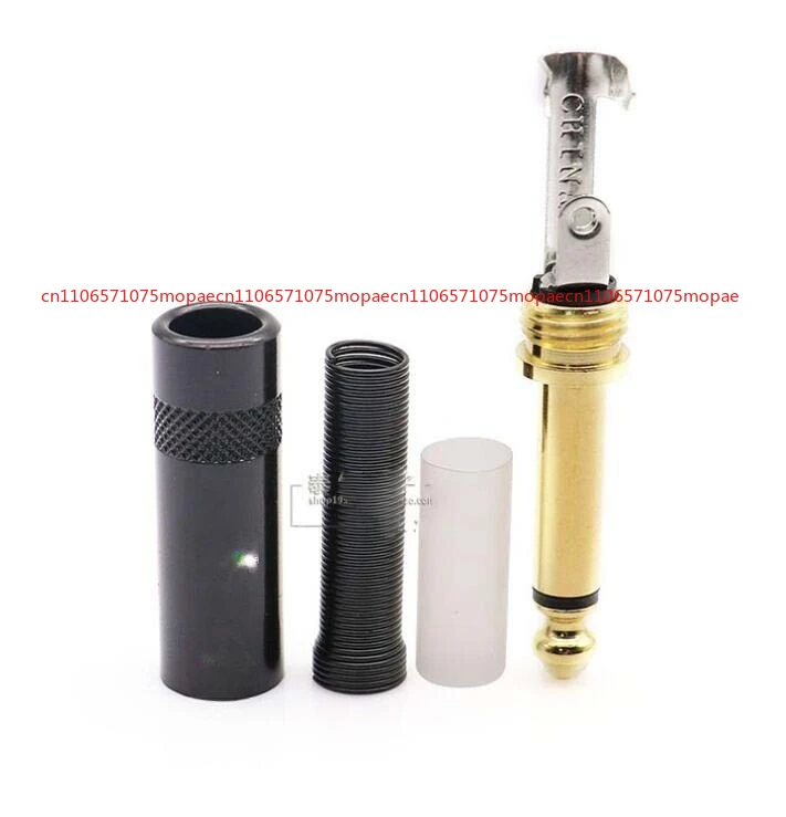 OK YS201D-BG Large Two Pole 6.35 Single TS Audio Plug for Microphone Mixer Finger
