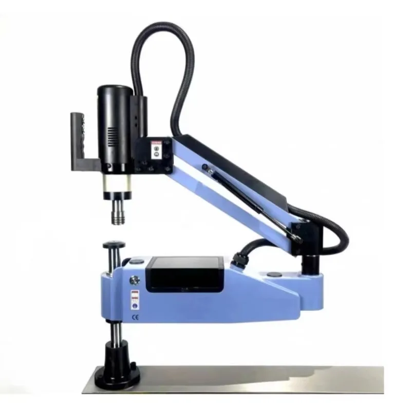 Servo Electric Tapping Machine M3-M16 Heavy Duty Automatic Metal Tapper 1045mm Universal Arm Torque Control No Broken Taps