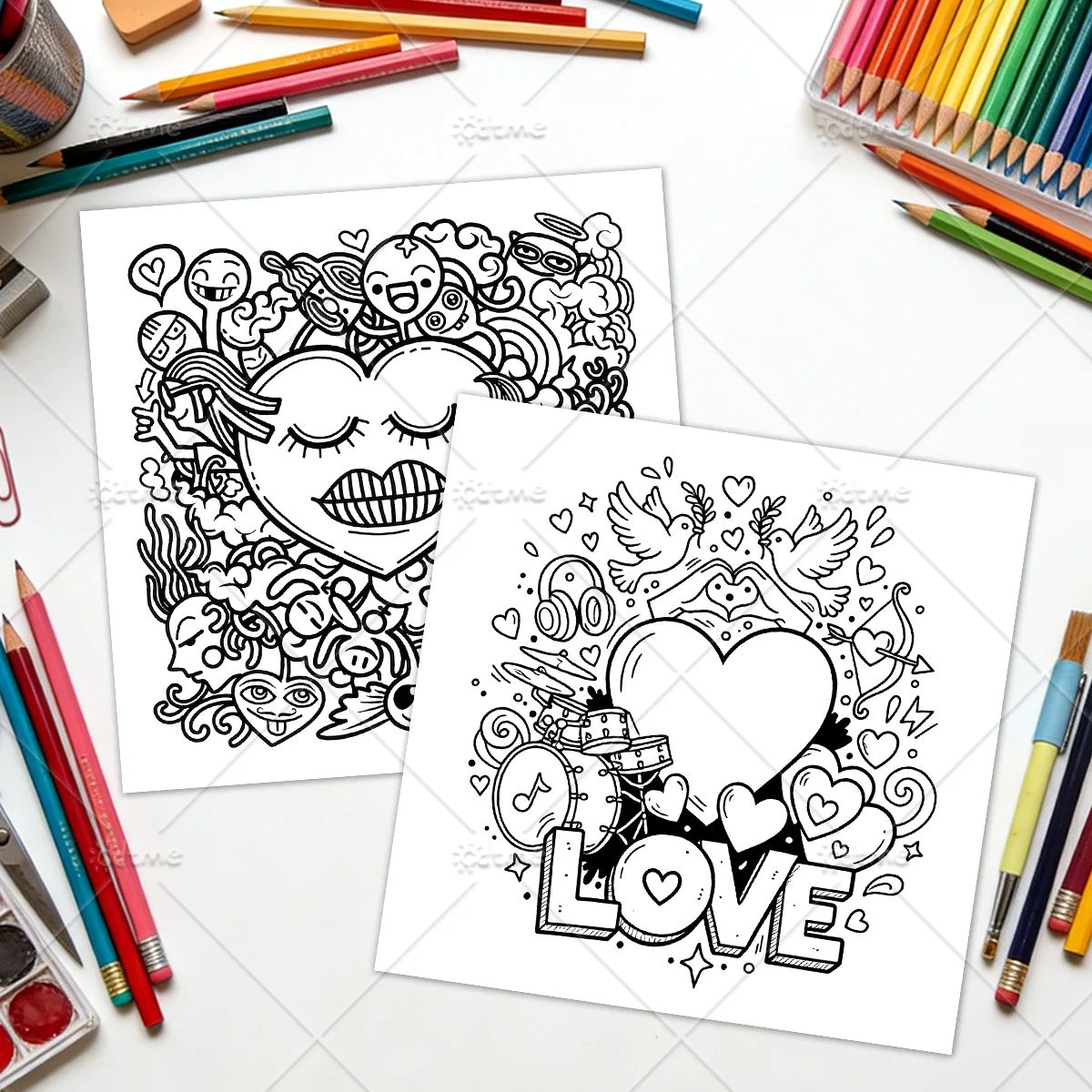 Wild Style Graffiti Coloring Book for Adult Featuring Old Woman Portrait DIY Painting Drawing Book for Relaxation and Anxiety image 5