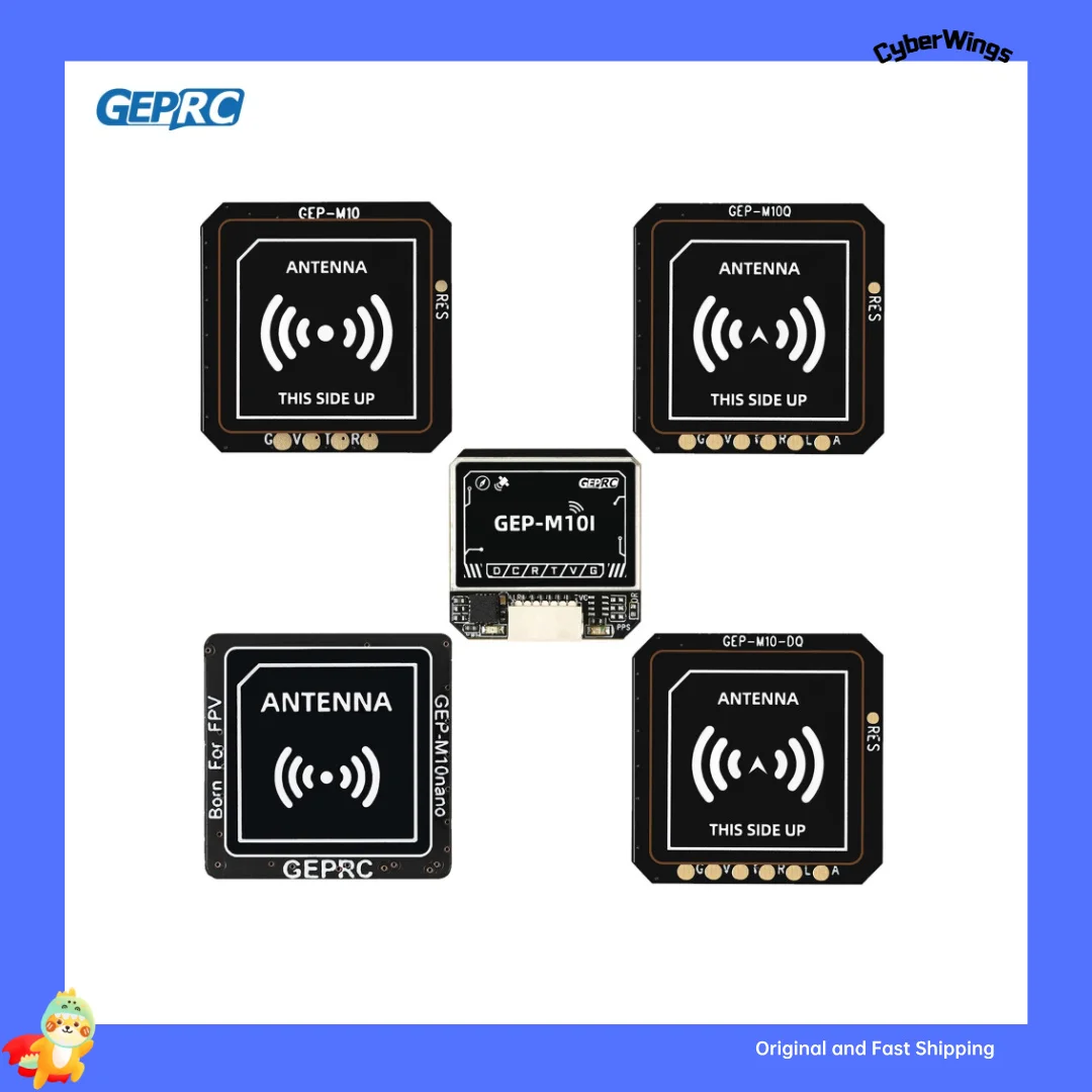 GEPRC GEP-M10 Series GPS Chip de Flash incorporado QMC5883L magnetómetro DPS310 barómetro condensador preciso y Farad