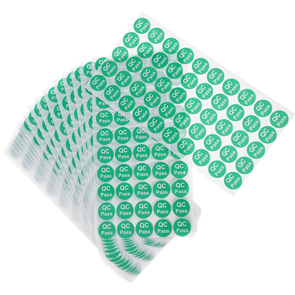 

1000 Pcs Quality Inspection Passed Labels Stickers Credit Card Rejected Inventory Paper Equipment Tags QC Assurance Nonresidual