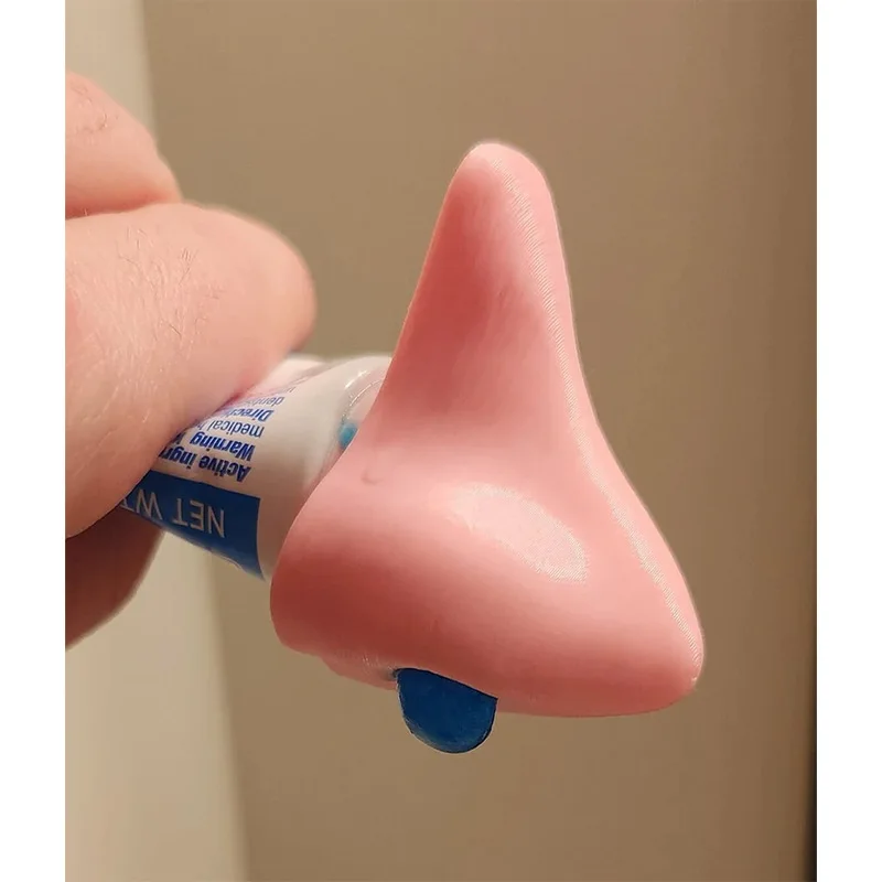女性の鼻の形をした歯磨き粉キャップ、うんち歯磨き粉ディスペンサー、バスルーム用品、ギフト