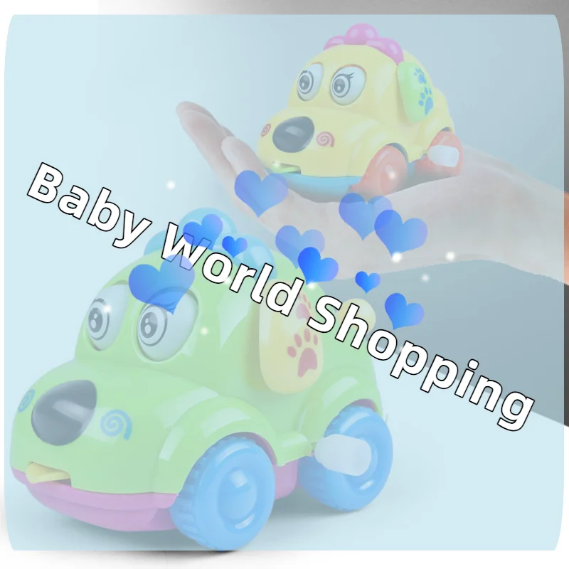 Brinquedo de Corda Infantil: Carro de Desenho Animado Criativo e Fofo com Corda, Pequeno Animal de Brinquedo, Presente para Bebês