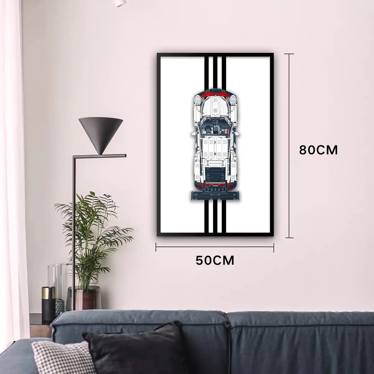 NEW Wall Mount Display box Photo Frame Suitable for LEGO 42096 Porsche 911 building block car model Display Wallboard - view 6
