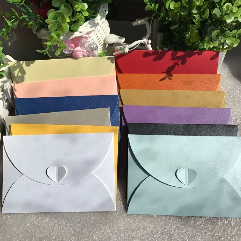 30pcs/lot Kraft Paper Envelope for Letter Envelope for Wedding Invitation High-grade Western Style Love Multi-coloured Envelopes