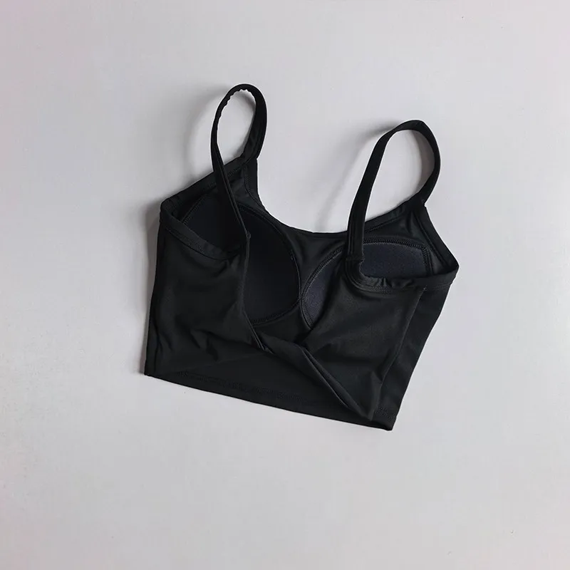 Kleines Camisole-Top für Damen, Sommer, schöner Rücken, stützend, Anti-Sagging, Yoga-Bekleidung, schnelltrocknend, All-in-One-Lauf- und Fitness-BH – Detail 4