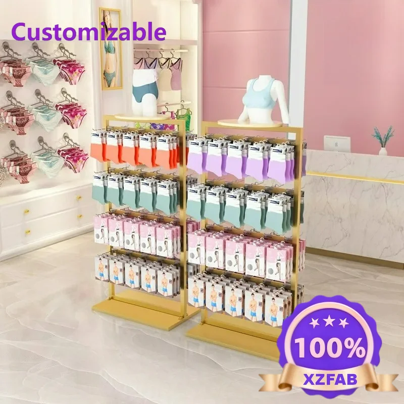 Factory Direct 2026 Socks, stockings, pantyhose shelves, boxed underwear, shorts display racks, island racks, mobile phone cases