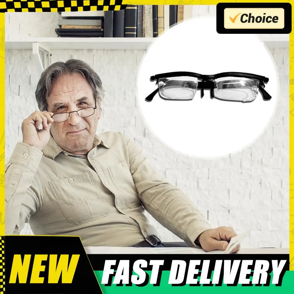 Flexible Diopter Control Eyeglasses Multifunction Presbyopic Glasses Zoom Eyeglasses for Reading Driving