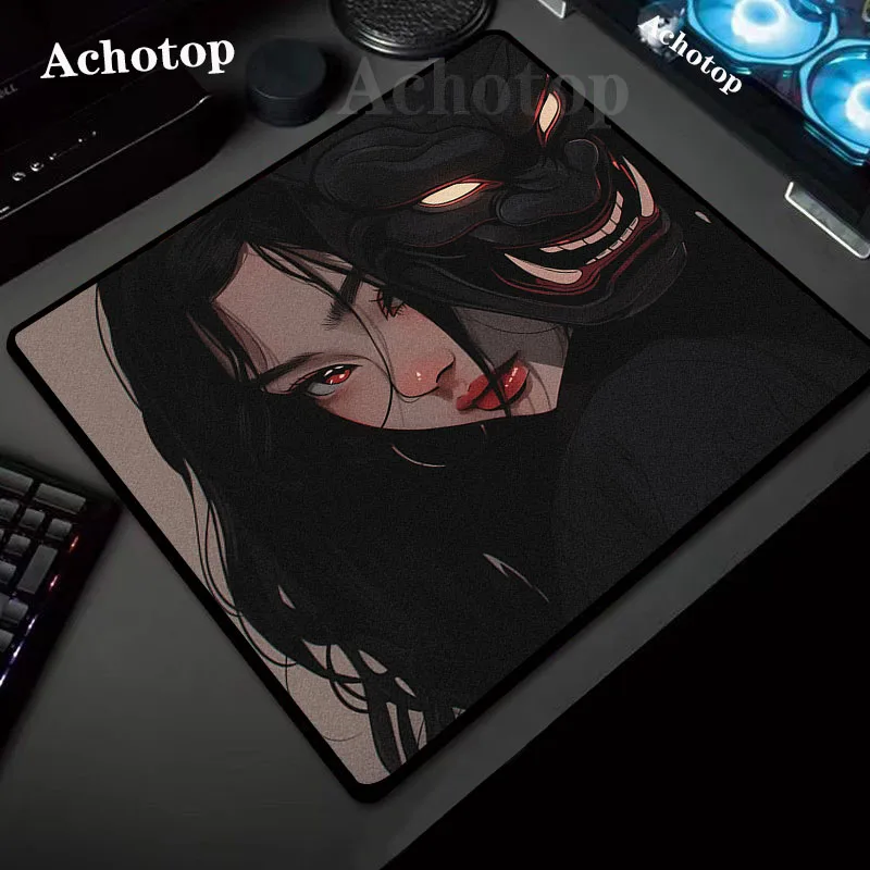 

Mask Girl E-Sports Mouse Pad Control Surface Gaming Mousepad 45x40CM Speed Mouse Mat High Elastic Non-slip Bottom Keyboard Pads