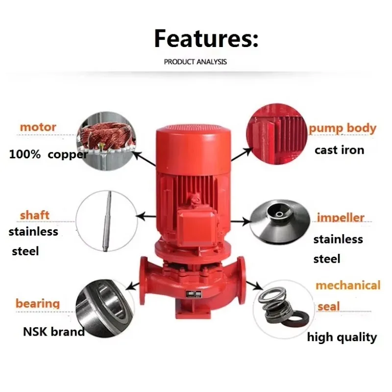 

37kw High Capacity Centrifugal Water Pump 200m3/h Fire Control Pump for Emergency Response by Leading Manufacturers
