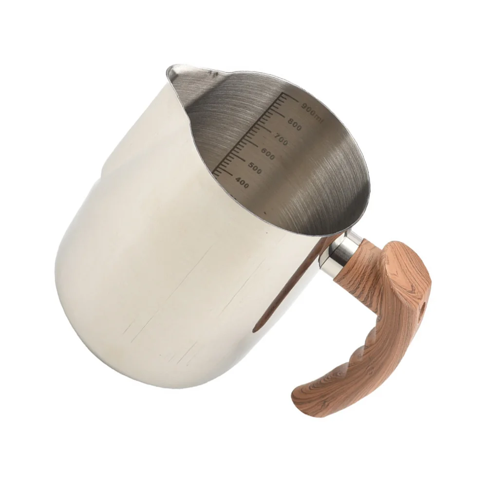 1Pcs Melting Cup Sturdy Stainless Steel Large Capacity Scale Container DIY Wax Pouring Pot Heat Resistant Handle