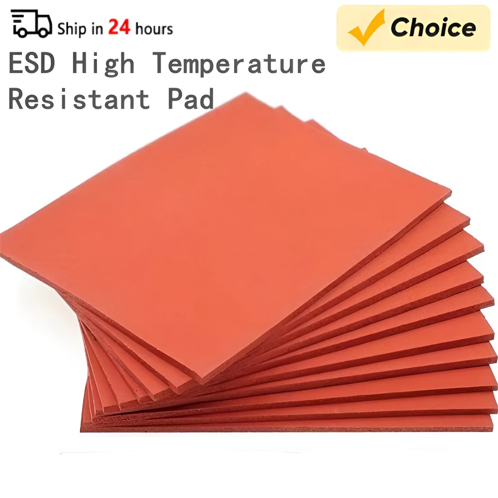 

Heat Pressing Mat Silicone Rubber Pad High Temperature Resistant Plate Compatible for Easy Press ESD Mat Phone Repair Tools