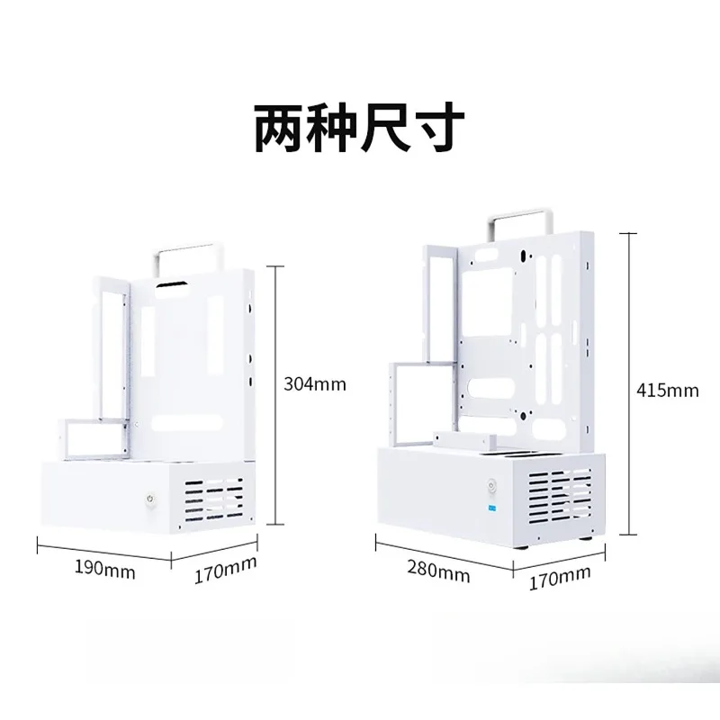 Open case, ITX case, computer rack, water-cooled MATX desktop host small case Q40
