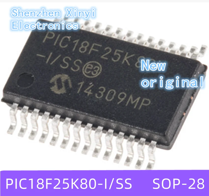 

5-10pcs/lot Brand new original PIC18F25K80-I/SS PIC18F25K80-I/SO 18F25K80-I PIC18F25K80 18F25K80 SSOP-28 8-bit microcontroller