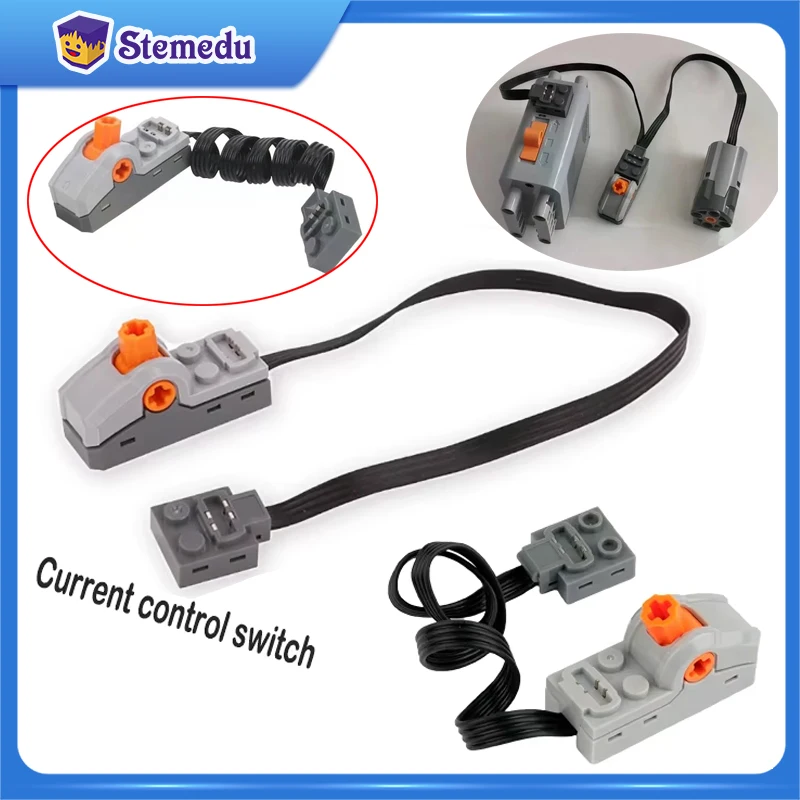 

8869 Technical Power Fucntions Parts Current Control Switch For MOC Building Blocks LED Light Link Line 8870 And Motor DIY Toys