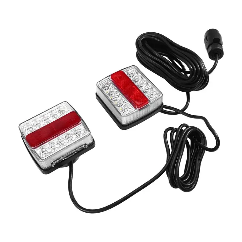 

Универсальный 7-контактный светодиодный стоп-сигнал AB16-12V для прицепов, комбинированный задний фонарь, светоотражатель номерного знака, кабель 10 м, задний фонарь