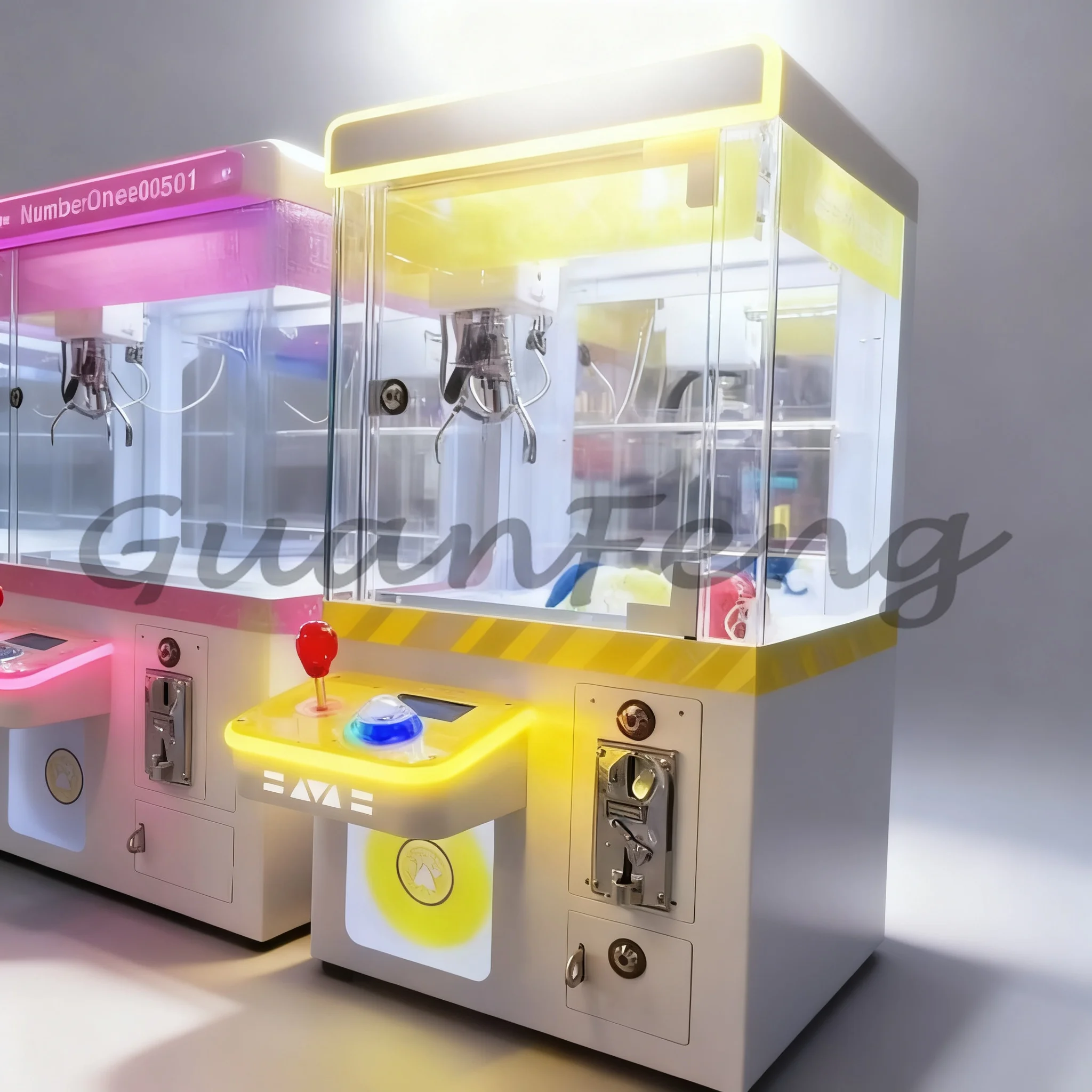 Commercial Fully Transparent Mini Claw Machine Coin Operated Gift Snack Doll Catcher Arcade Game Machine