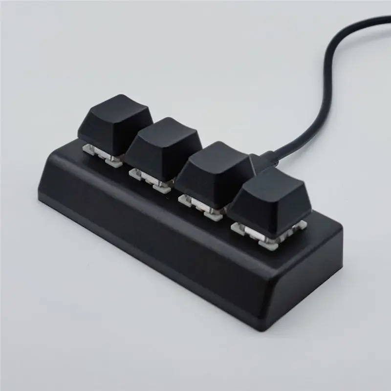 AC57-4Key Mini Mechanical Keyboard One Click Full Selection Copy Paste Office Gaming Drawing Switch Keys Portable Keyboard