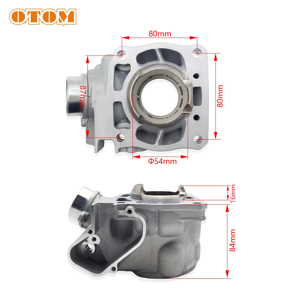 OTOM دراجة نارية اسطوانة كتلة لياماها YZ125 2005-2021 YZ125X 2020-2022 موتوكروس سباق طبعة أجزاء المحرك 1C3-11311-21-00 #2