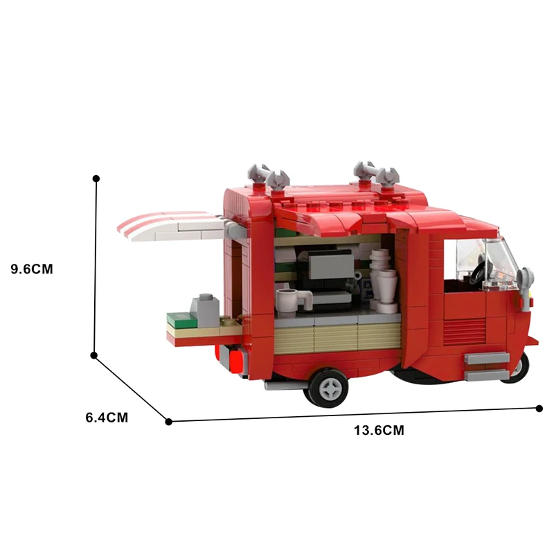 Blocchi di costruzione Scena vista città Caffetteria Negozio al dettaglio Architetture Giocattolo di assemblaggio Regalo di Natale per bambini Giocattoli per adulti