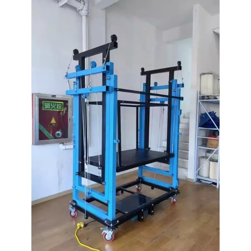 Heavy Duty Hydraulic Lifting Machine 500KG Load Capacity Industrial Scaffolding For Workshop Equipment