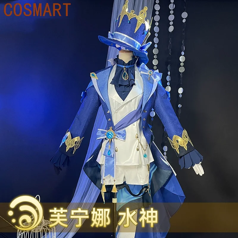 

COSMART Genshin Impact Cos Water God Furina Fengdan Cosplay Costume Cos Game Anime Party Uniform Hallowen Play Role Clothes