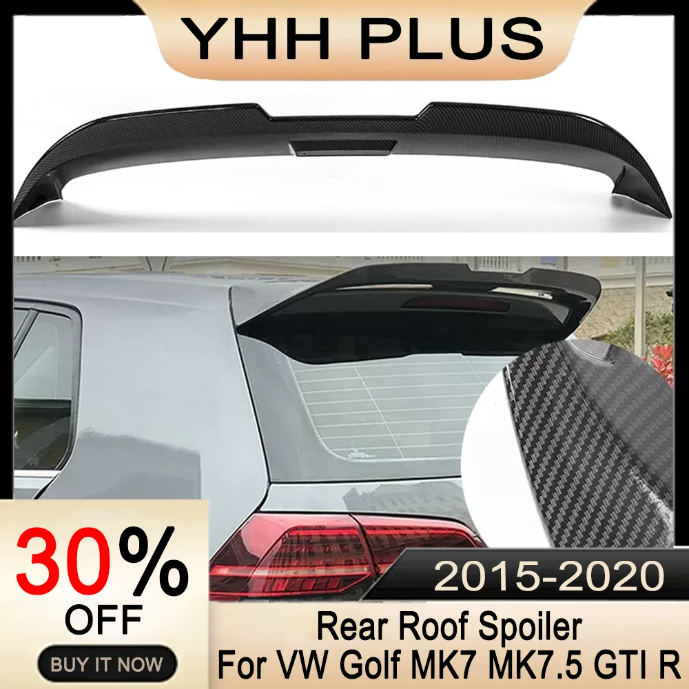 

Roof Spoiler Rear Tailgate Window Spoiler For VW Golf 7 7.5 MK7 VII 2015-2020 Accessories Auto Exterior Parts Car-style HOT SALE