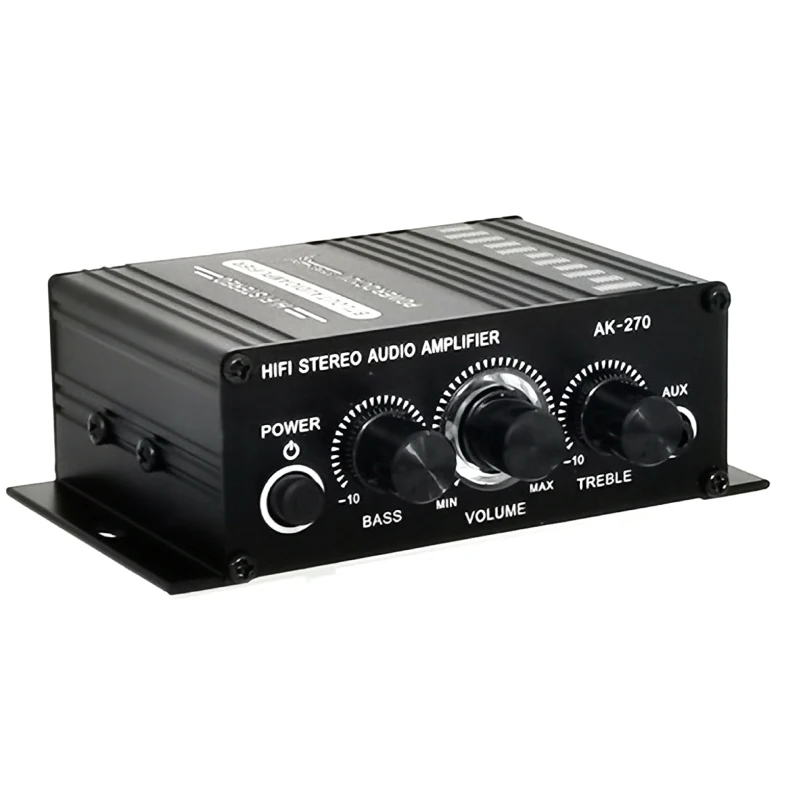 Hifi Power Amplifier Stereo Home Car BASS Audio Amp Music Player Car Speaker Class D Car Home Sound Power Amp AUX