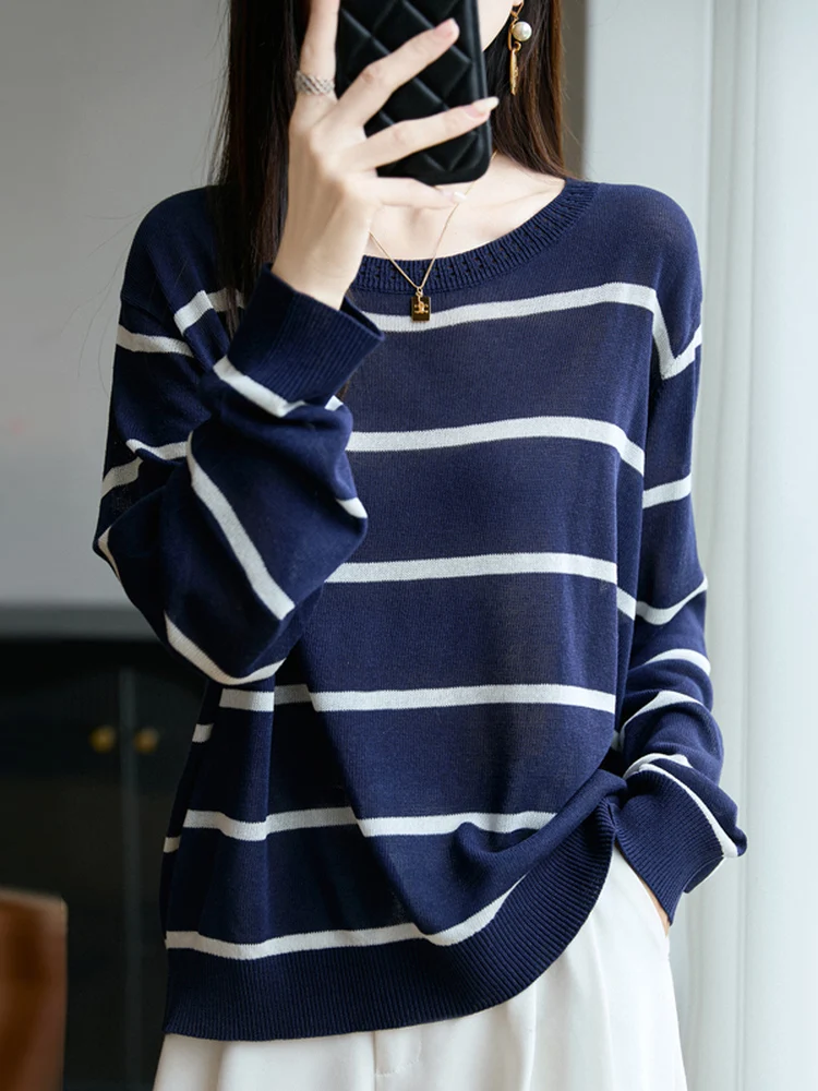 التخسيس الكورية Sle فضفاضة تناسب مخطط متماسكة رقيقة طويلة Sve جولة Ne قاعدة طبقة السيدات Faion الخريف 2025