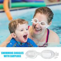 Swimming Goggles Anti-Fog HD Waterproof Goggles With Earplugs For Swim Full Protection Glasses Wide View Lenses No Leaking For