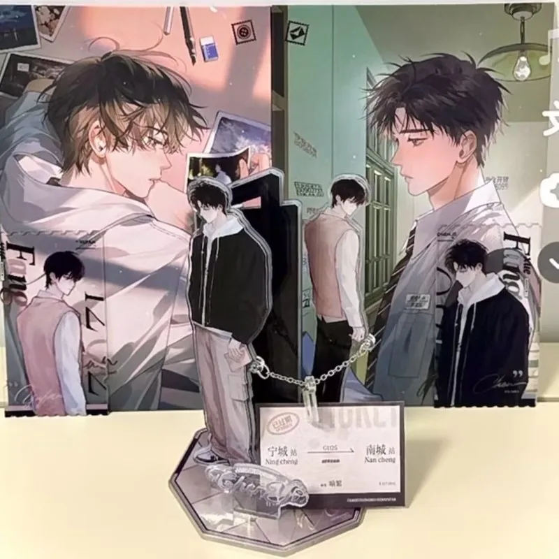 10cm/3.93in placas de pé anime espere para mim após a escola periféricos acrílico chen jingshen brinquedos colecionáveis decoração de mesa