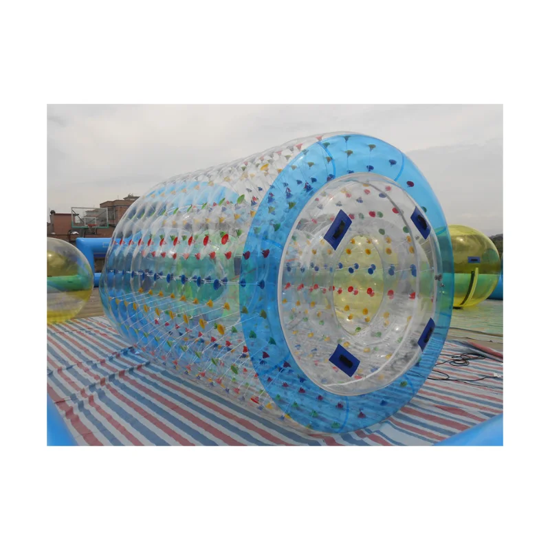 

Hot Selling Commercial Grade One Inflatable Water Roller Game with Transparent 1.0mm PVC/TPU Best Quality and Good Pricepromote