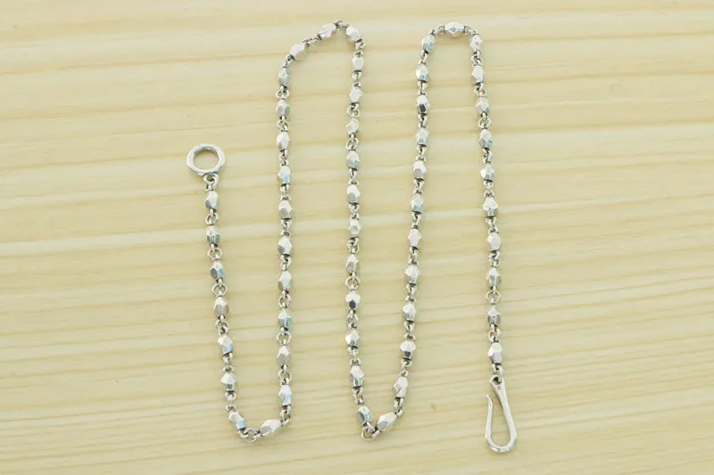 Personality cool sterling silver small stone chain necklace Small group advanced design sense clavicle chain accessories fashion