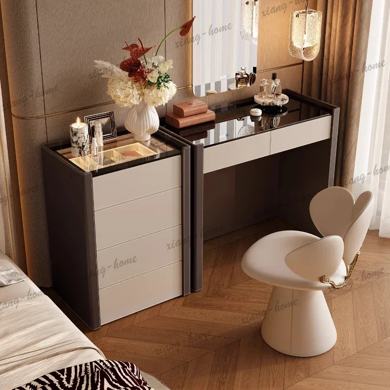 FG Modern Corner Dressing Table Organizer European Wood Garden Dressing Table Women Beauty Mesa De Maquillaje Chinese Furniture