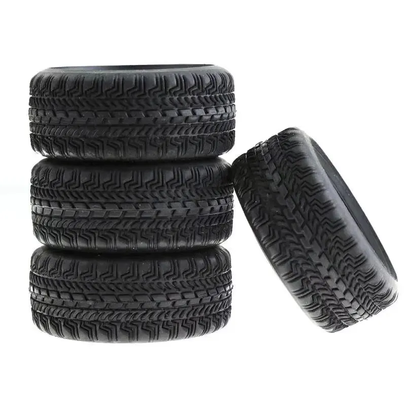 Metal Wheel Rim Hub Rubber Tire Tyres Universal For 1/10 RC On-road Racing Car Drifting HSP 94123 94122 FW06 TT01 TT02