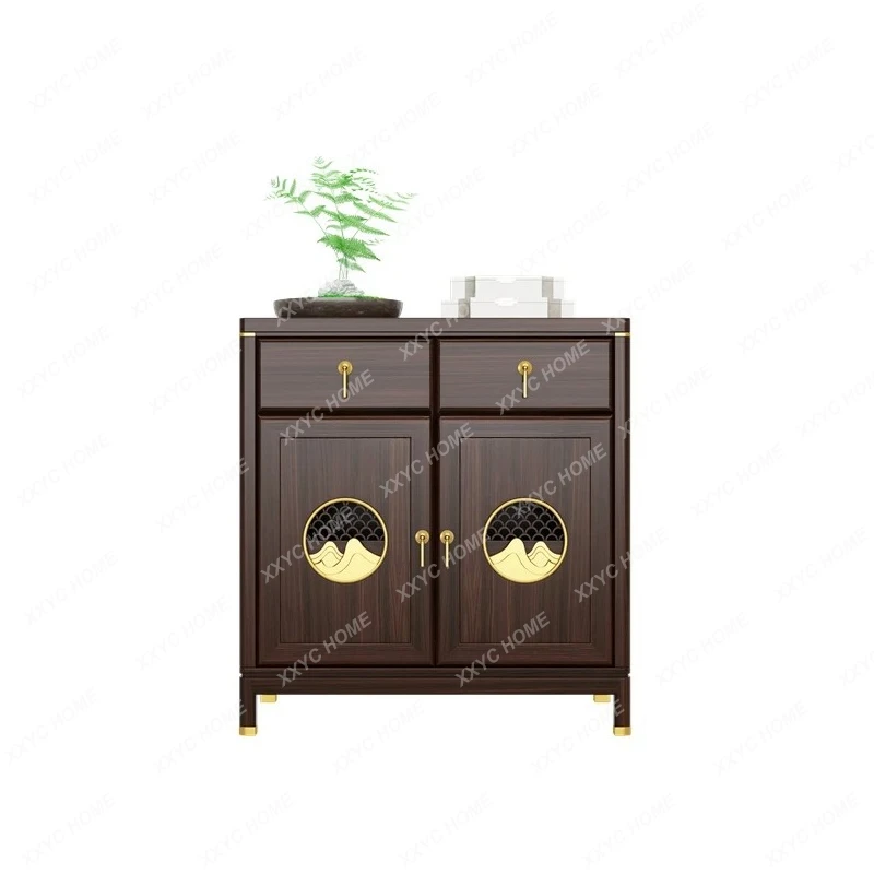 TTNew Chinese Ebony Storage Household Living Room Wall Dining Room Cabinet