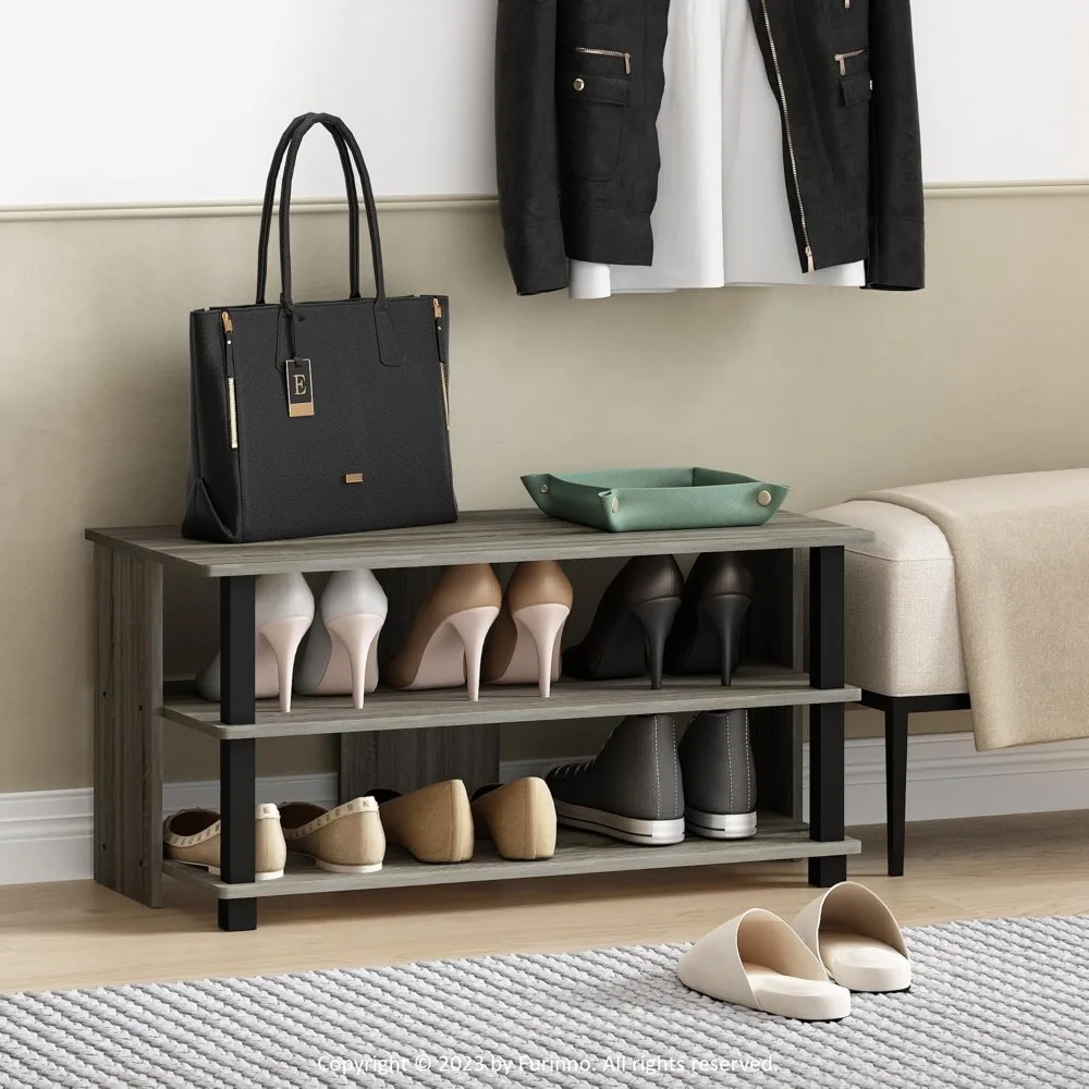 

Мебельная тумба Sully с 3 ярусами для телевизора до 40 дюймов, цвет французский дуб серый/черный