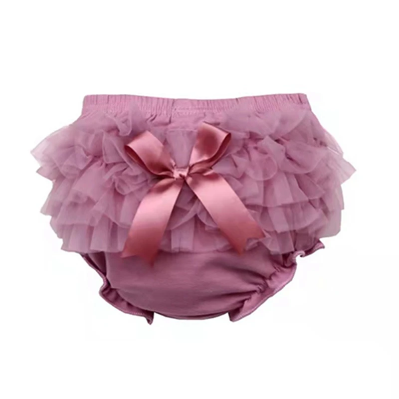 Ruffle Baby Bloomers Diaper Cover Newborn Tutu Ruffled Panties Baby Girls Cotton Infant Baby Short