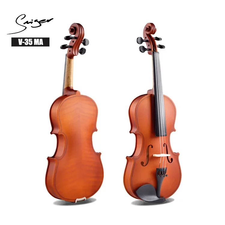 Wholesale/OEM Best Student Violin Suppliers Tiger Stripes Violin Professional 1/4 2/4 3/4 4/4 Violins From China