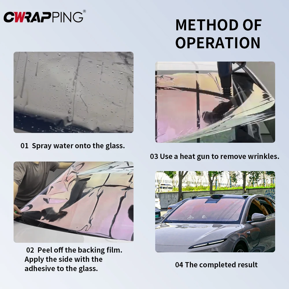 Tint Car Window Darkening Film Blue Purple Polarized Car Glass Novelties Auto Accessories Solar Film for Anti Heat Window Dark