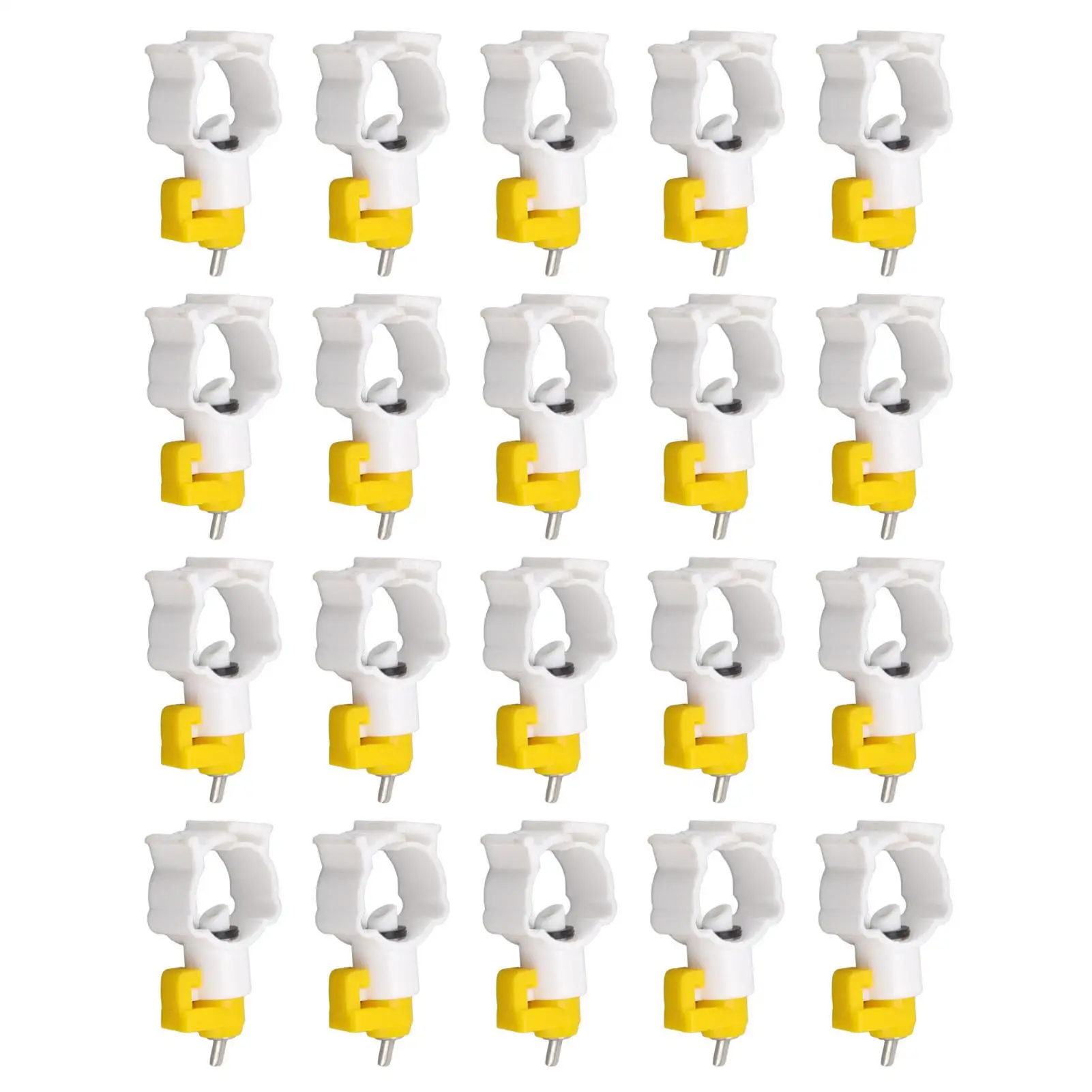 

20pcs Chicken Water Nipples with Ball Valve - Automatic Drinking Tool for poultry Farm