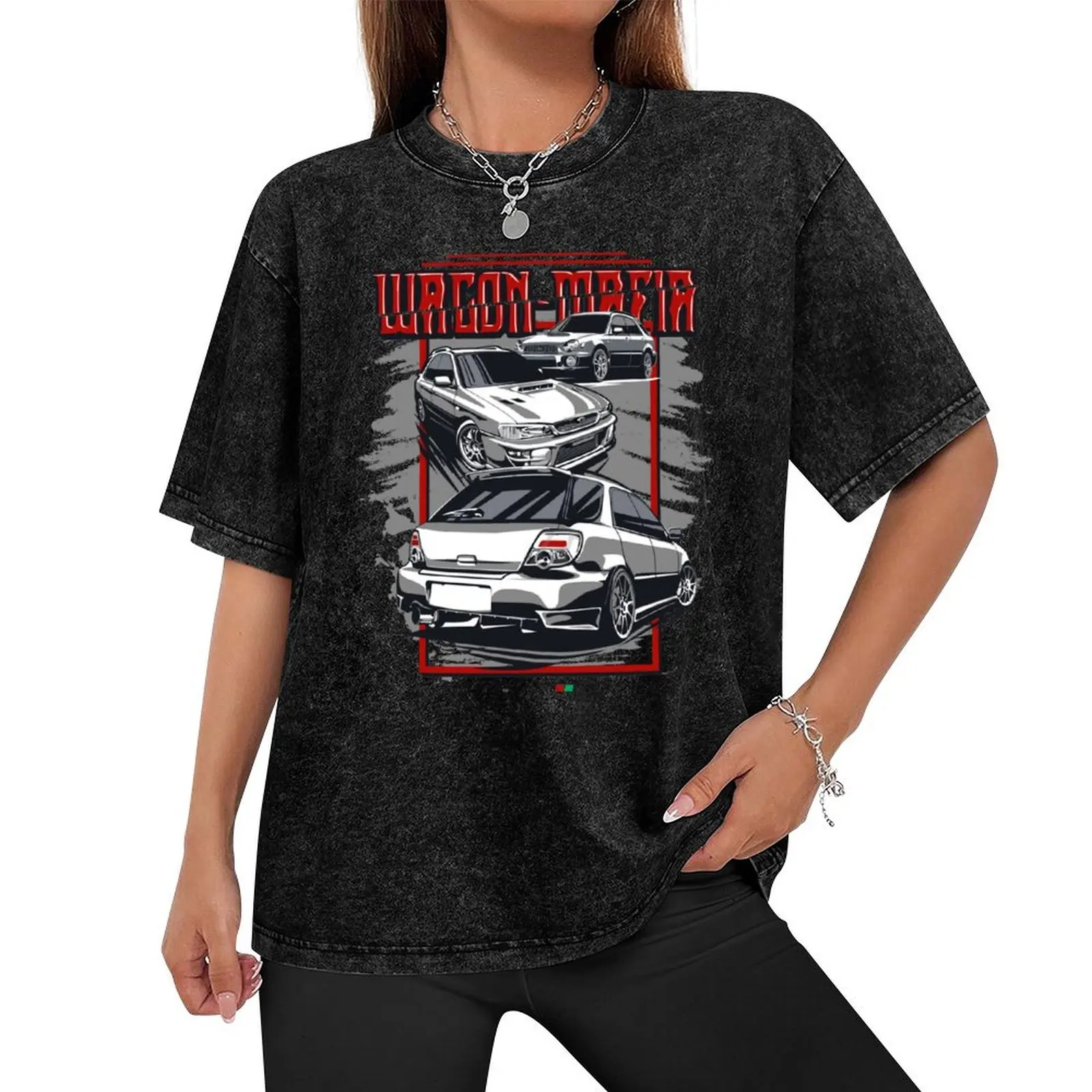 JDM wagon mafia T-Shirt anime custom t shirt mens cotton t shirts