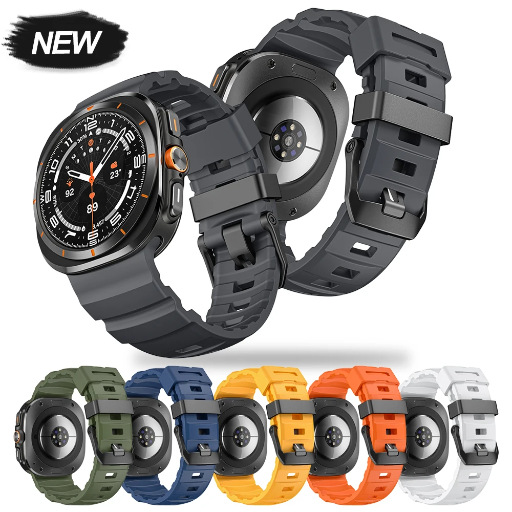 Cinturino sportivo in silicone per Samsung Galaxy Ultra Watch 7 47mm cinturino da uomo per Samsung Galaxy Ultra 47mm cinturino comodo