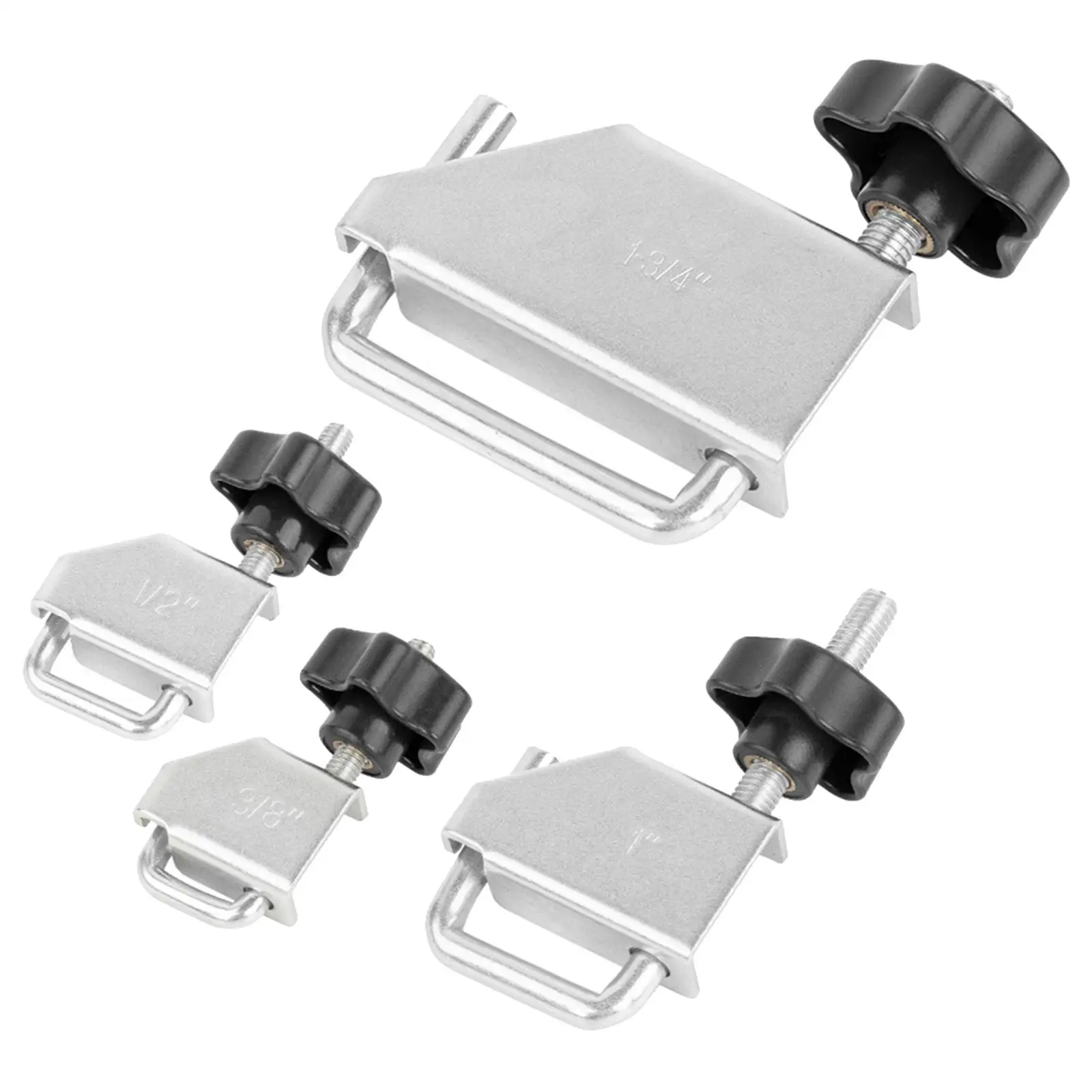 

4 Pieces Steel Fuel Line Clamp Kit Adjustable U Shaped Pipe Clamps Tool Set for Car Maintenance