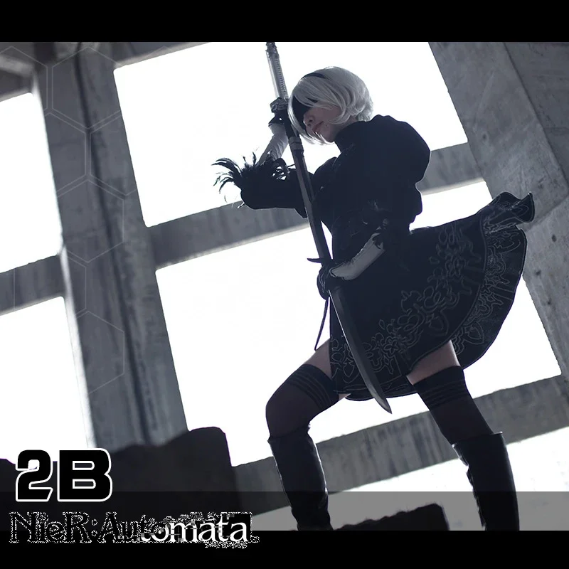 Spiel nier: Automaten Yorha 2b Cosplay Kostüm luxuriös Nr. 2 Typ B Basis 2b Cosplay neu