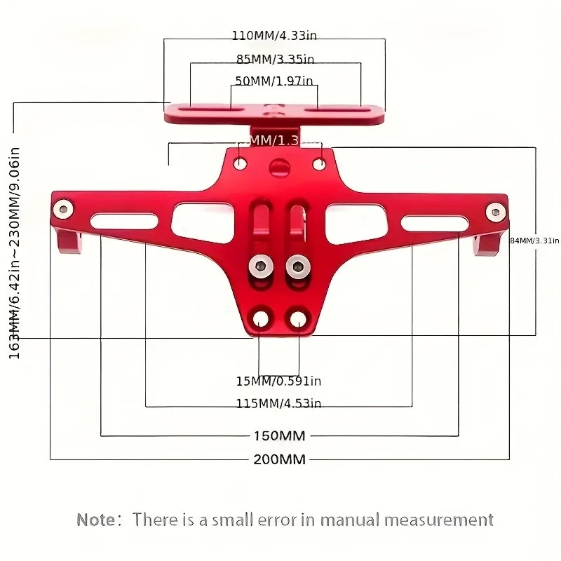 

Motorcycle Rear License Plate Mount Holder Aluminum Alloy Bracket Motorcycle Universal Accessories Motorcycle Modification Parts